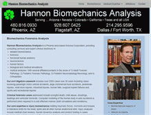 Tablet Screenshot of hannonbiomechanics.com